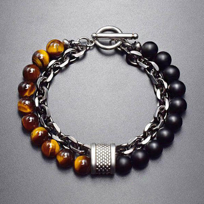 Tiger's Eye Lazurite Lapis Lazuli Bracelet by Worn Within