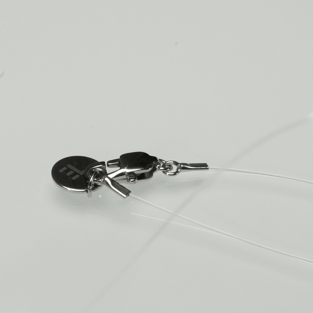 Invisible Floating Bubble Clear Quartz Necklace