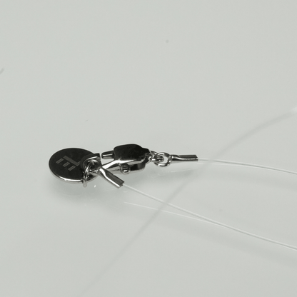 Invisible Floating Bubble Clear Quartz Necklace