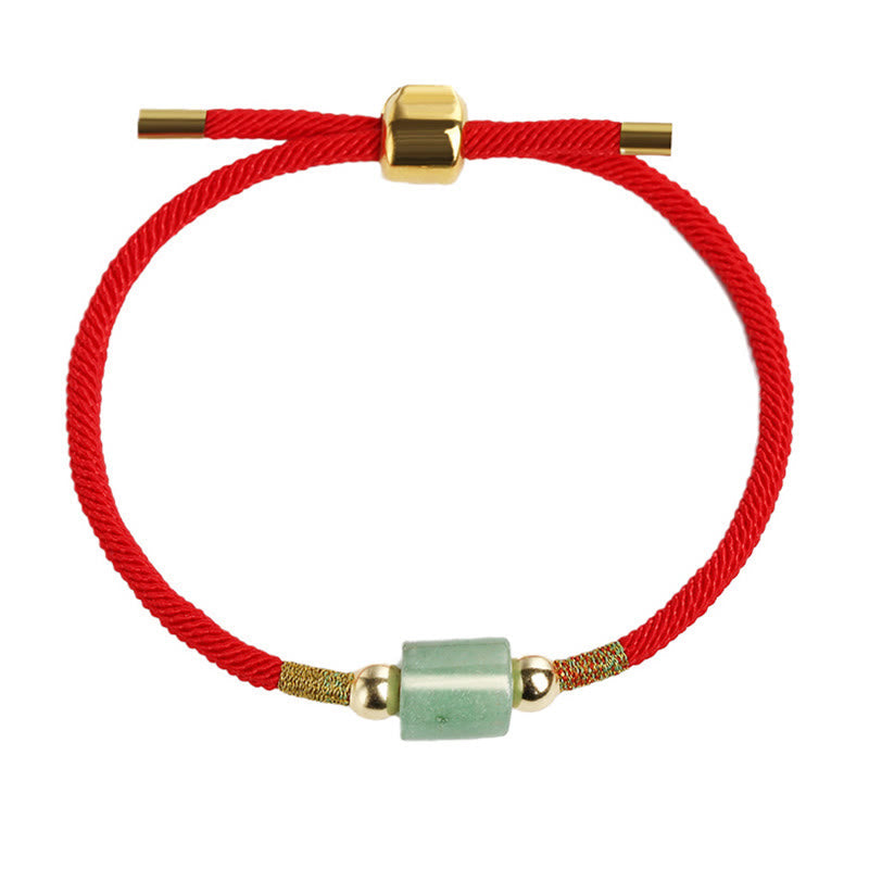 Aventurine Malachite Braided Rope Bracelet
