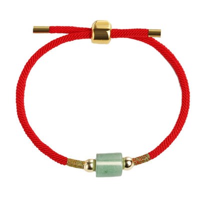 Aventurine Malachite Braided Rope Bracelet