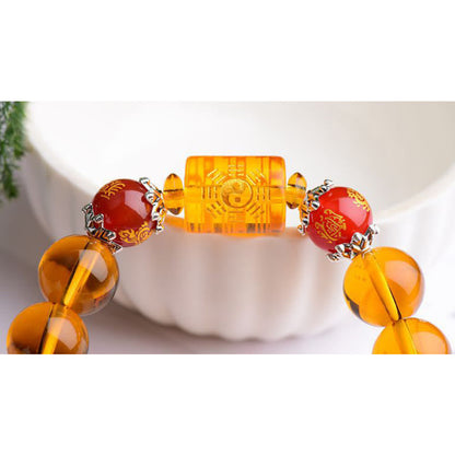 10–12mm Citrine Bead Bracelet