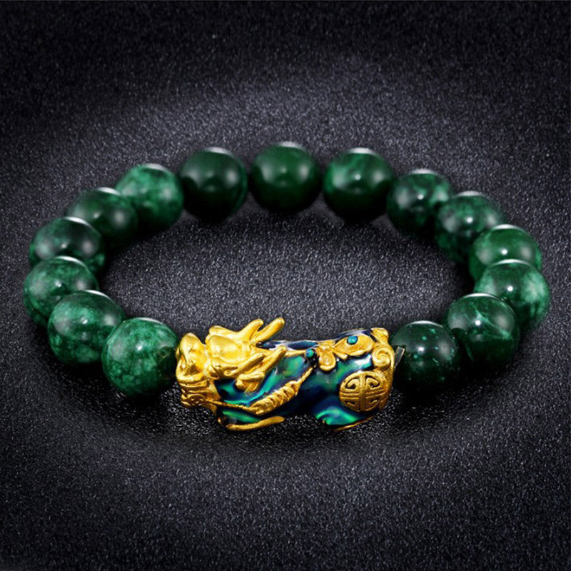 Cyan Jade Pixiu Bracelet