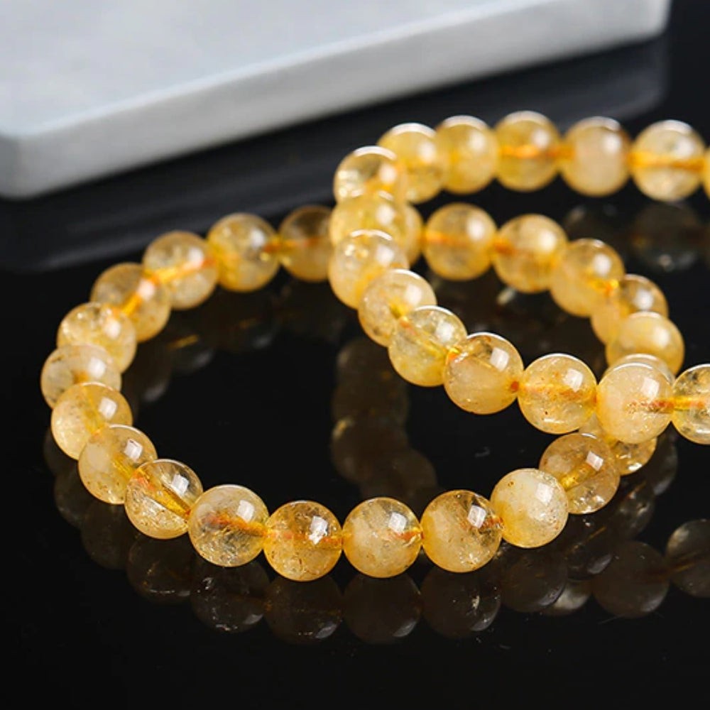 Citrine Bead Bracelet by Worn Within