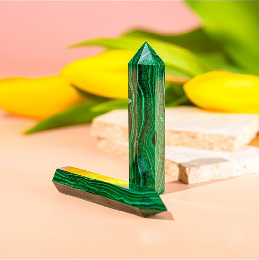 Malachite Phoenix Crystal Point