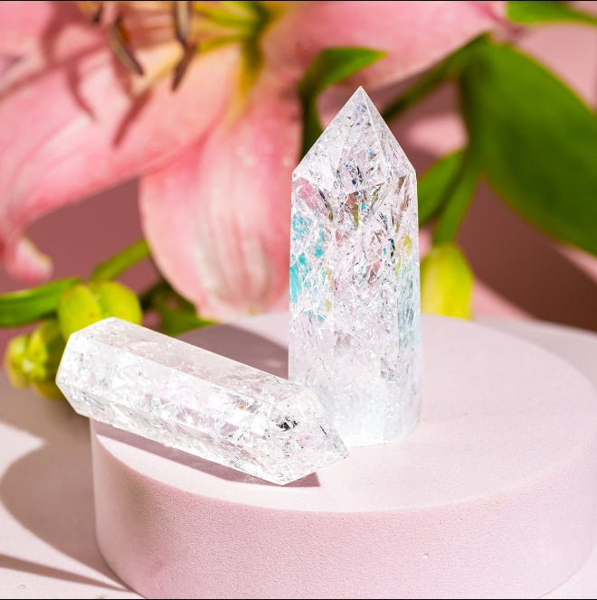 Ice Quartz Crystal Point