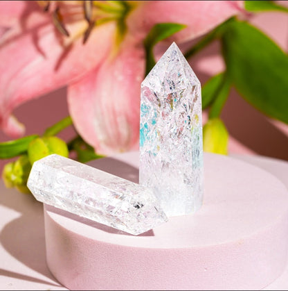 Ice Quartz Crystal Point