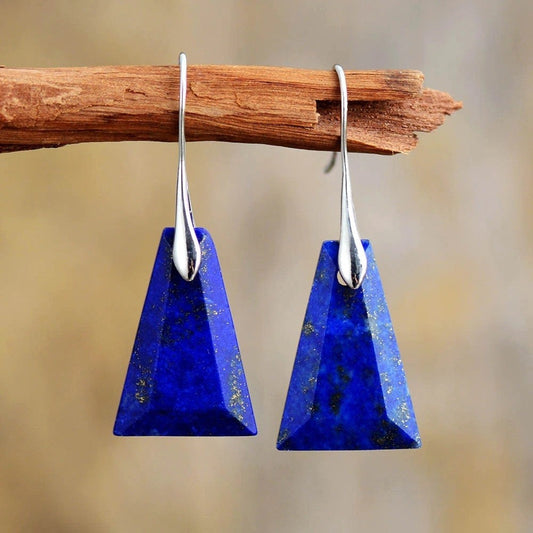 Graceful Lapis Lazuli Earrings by Worn Within