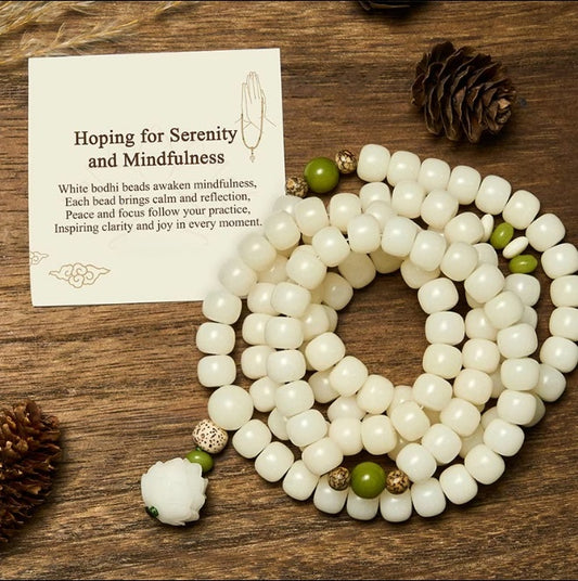 Bodhi Lotus Mala Gift Set by Worn Within
