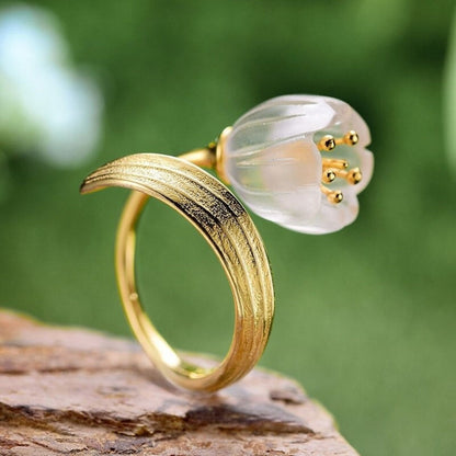 Lily Of The Valley Flower Ring by Worn Within