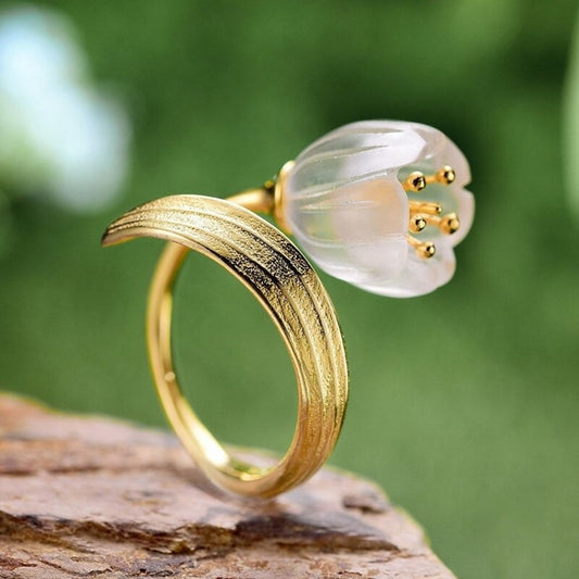 Lily Of The Valley Flower Ring by Worn Within