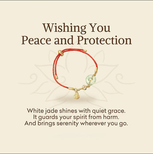Hetian Jade Red String Bracelet