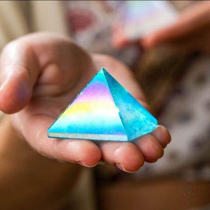 Aura Quartz Pyramid