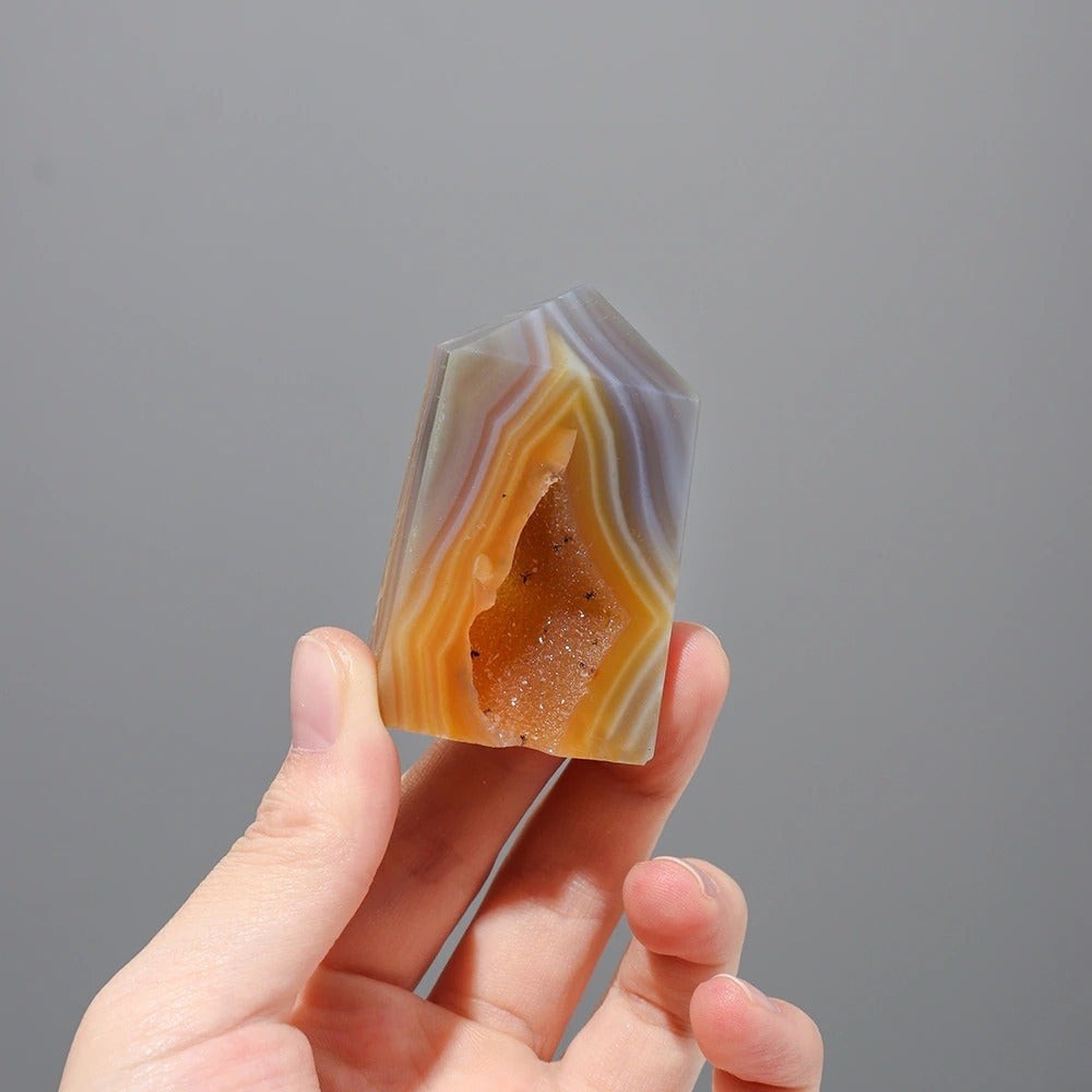 Cave Formation Agate Crystal Tower by Worn Within