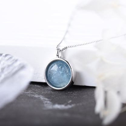 Classy Aquamarine Stone Pendant by Worn Within