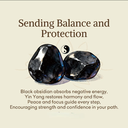 Obsidian-Daoisten-Yin-Yang-Halskette