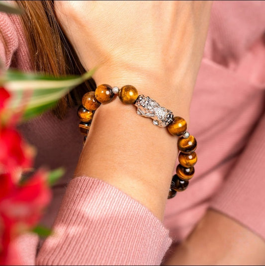 5A Tiger's Eye Pixiu Bracelet