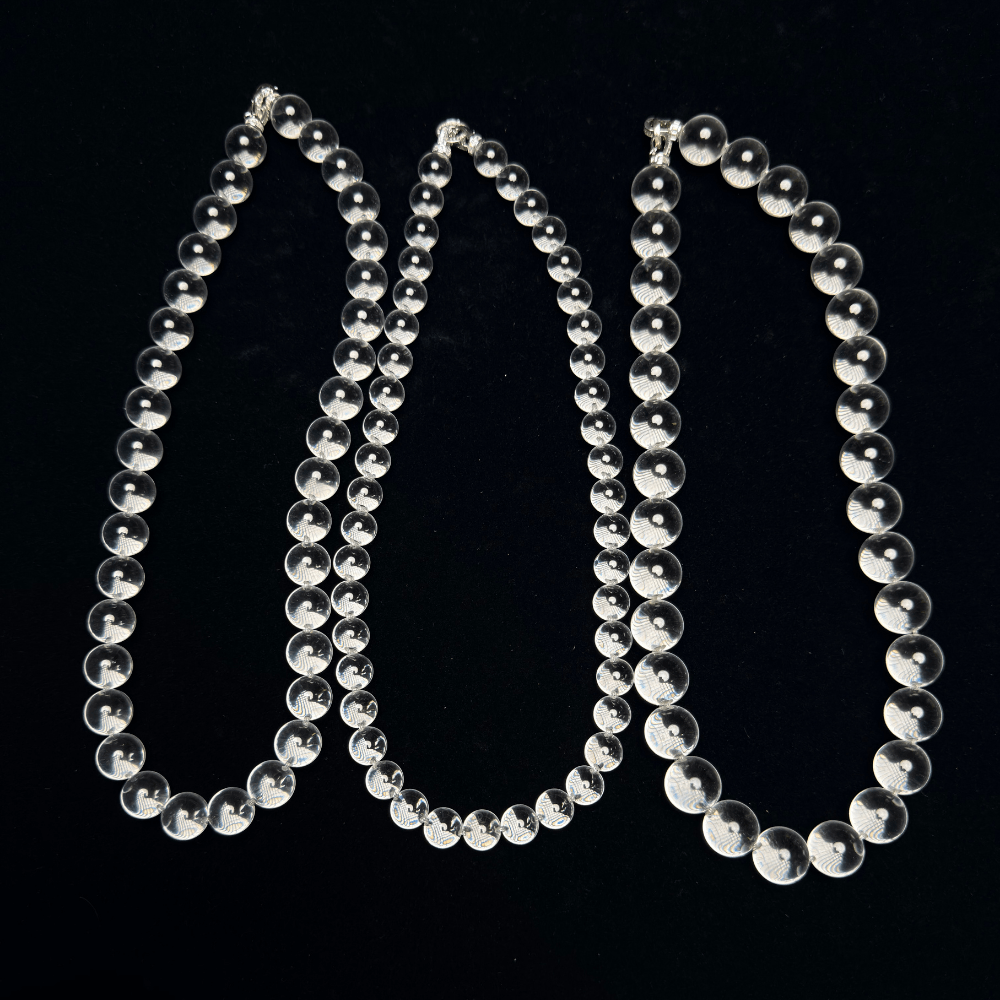 Water Bubble Clear Quartz Necklace