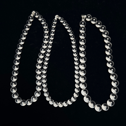 Water Bubble Clear Quartz Necklace