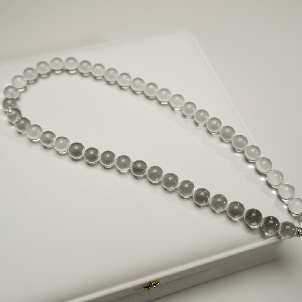 Water Bubble Clear Quartz Necklace