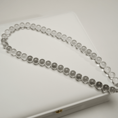 Water Bubble Clear Quartz Necklace