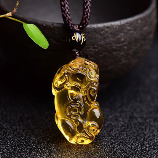 Citrine Pixiu Necklace by Worn Within