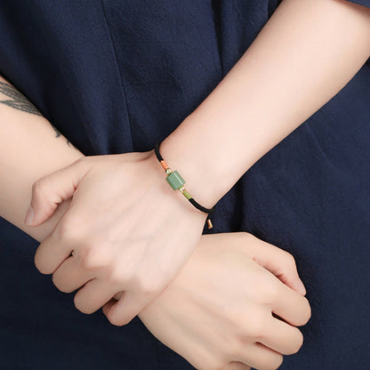 Aventurine Malachite Braided Rope Bracelet