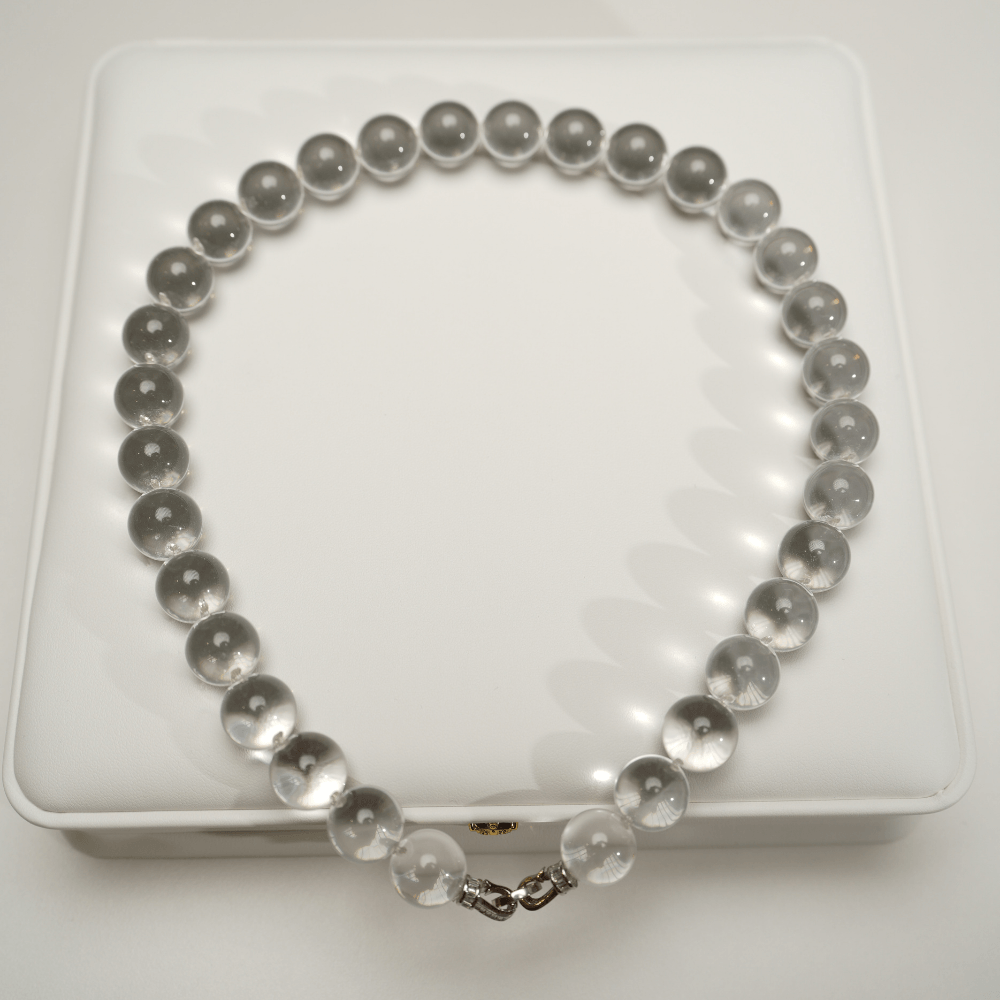 Water Bubble Clear Quartz Necklace