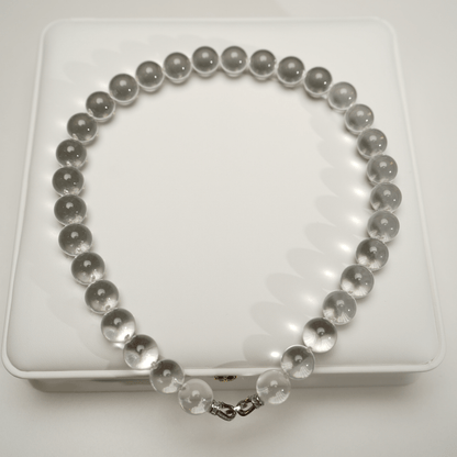Water Bubble Clear Quartz Necklace
