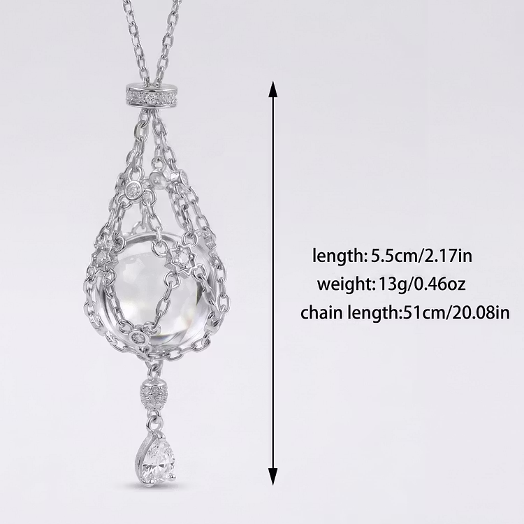 Natural Crystal Pouch Necklace