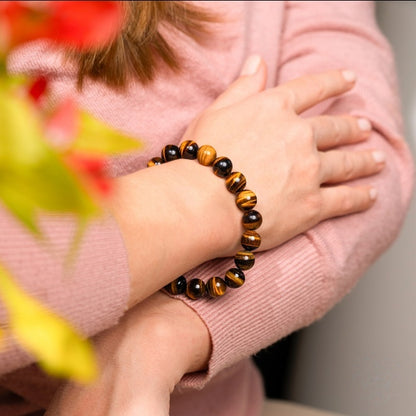 7A Grade Tiger's Eye Bead Bracelet