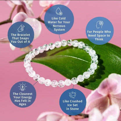 6mm Ice Quartz Bead Bracelet