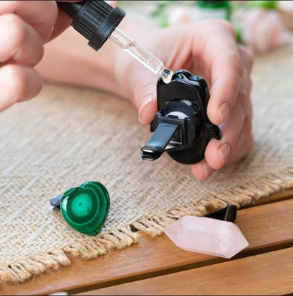 Hamsa Aromatherapy Crystal Car Kit