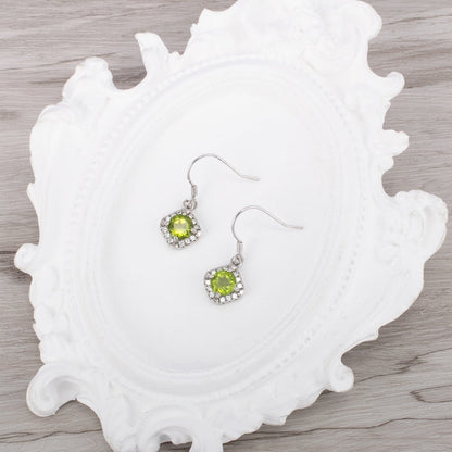 Natural Peridot Stone Jewelry Set – Ring, Pendant & Earrings (3-Piece)