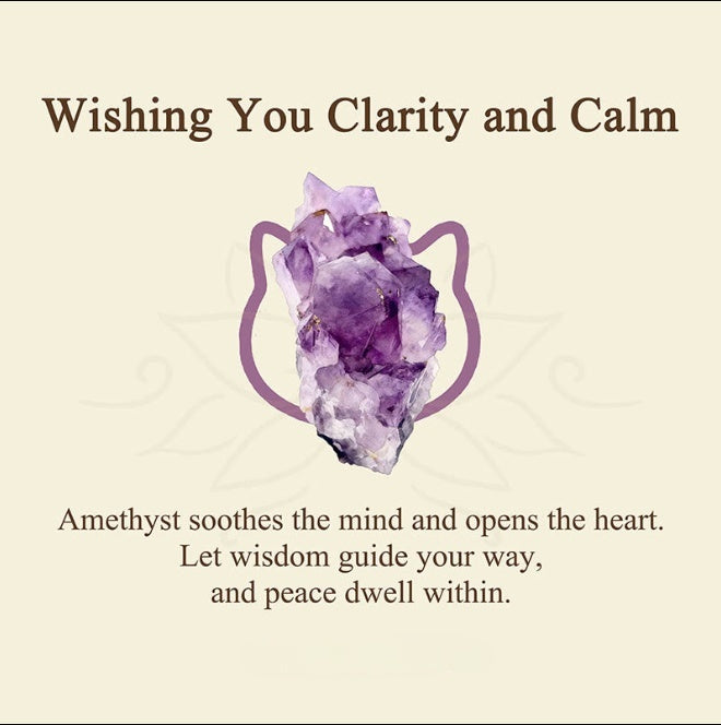 Amethyst-Katzen-Armband