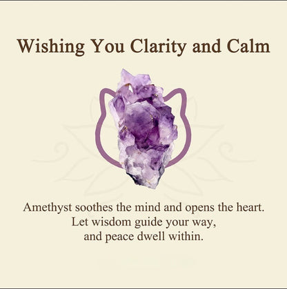 Amethyst-Katzen-Armband