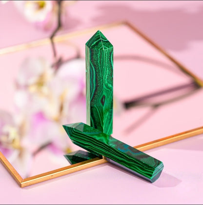 Malachite Phoenix Crystal Point