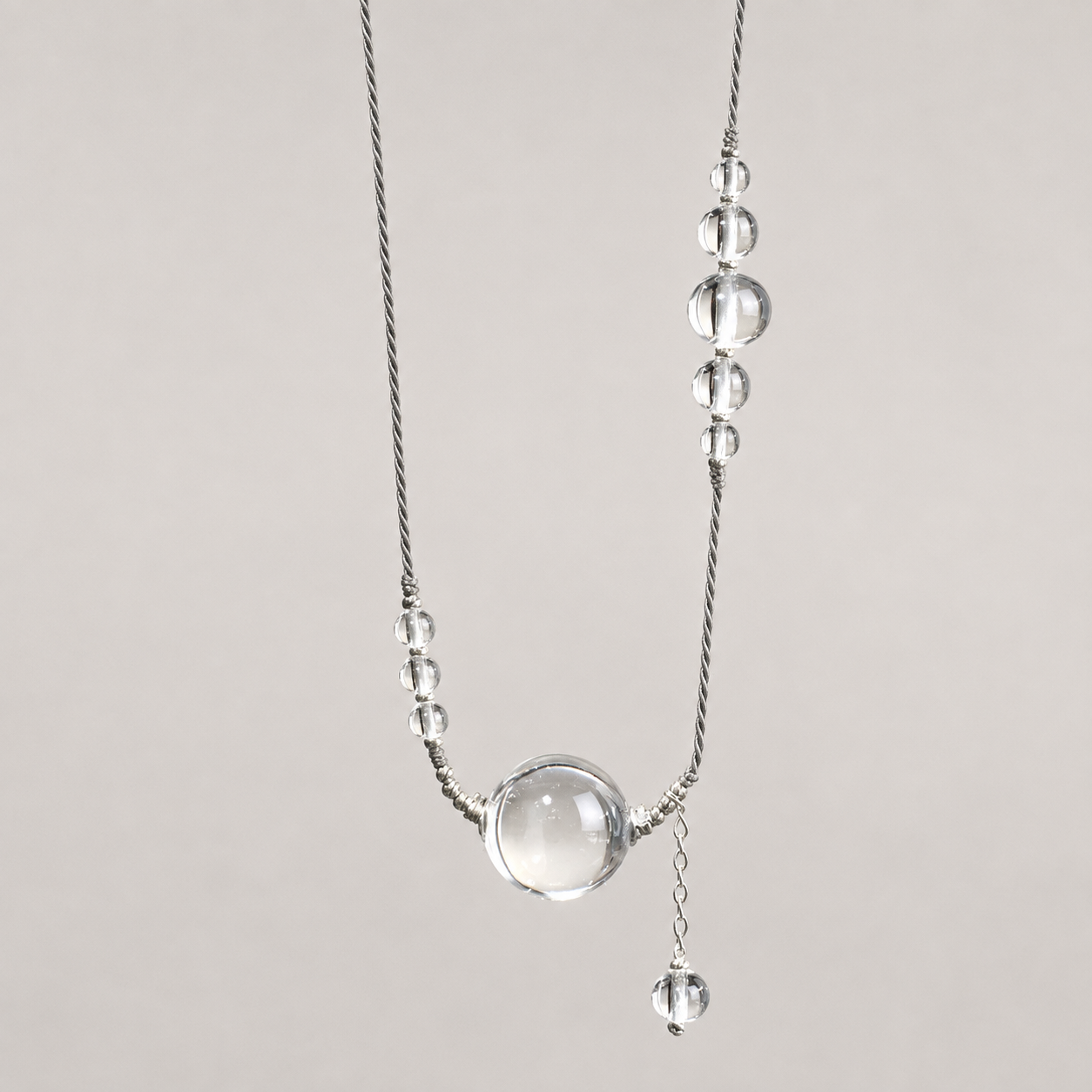 Still Orbit Crystal Necklace