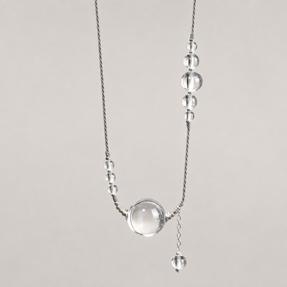 Still Orbit Crystal Necklace