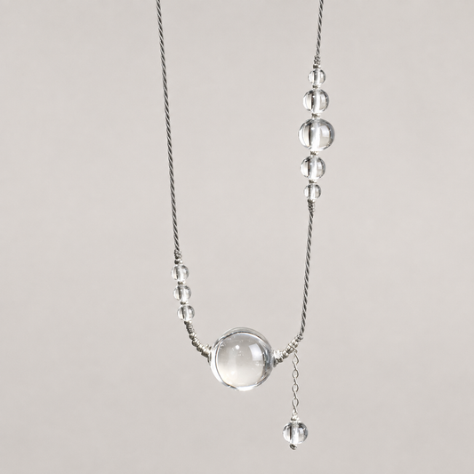 Still Orbit Crystal Necklace