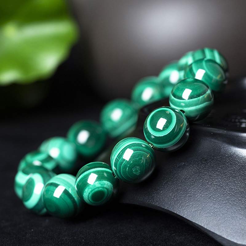 Malachite Bead Bracelet