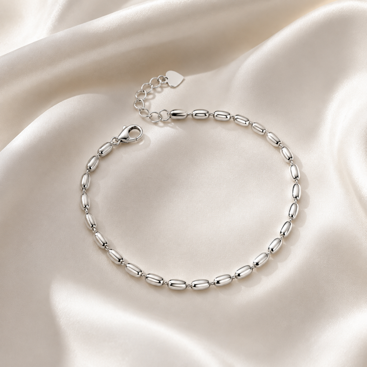 Quiet Current Silver Link Bracelet