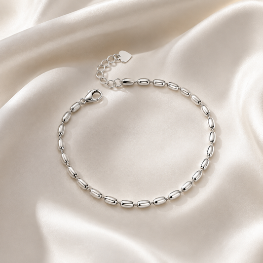 Quiet Current Silver Link Bracelet