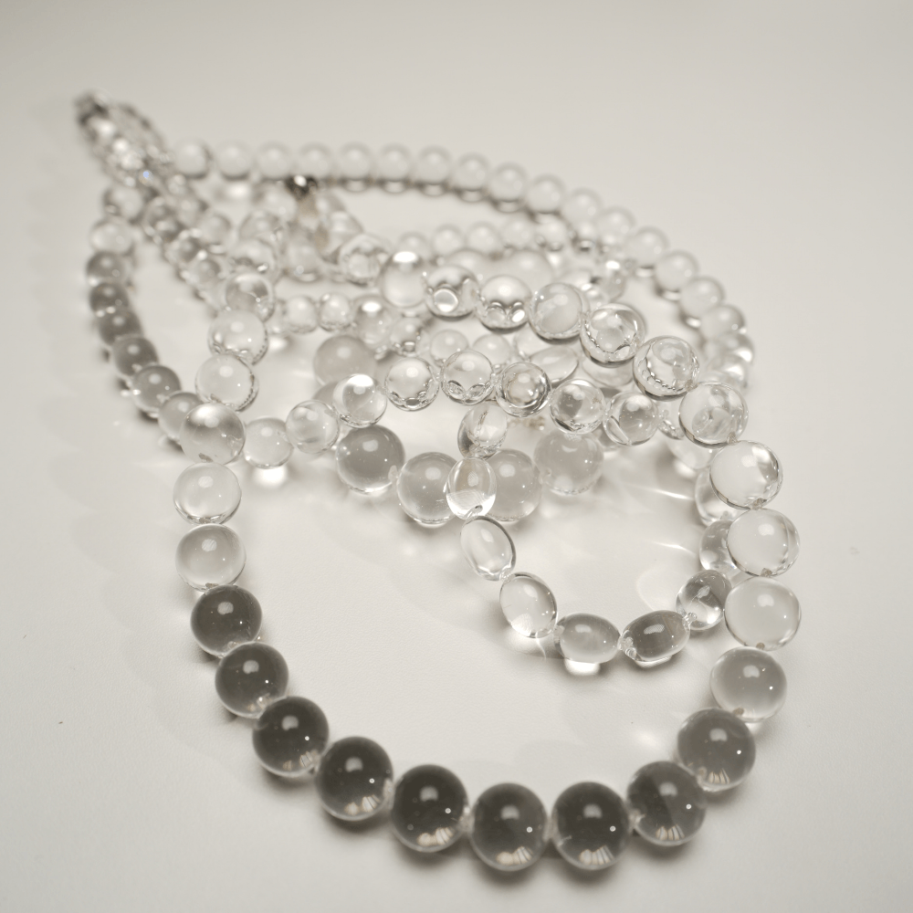 Water Bubble Clear Quartz Necklace