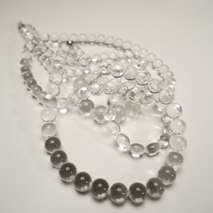 Water Bubble Clear Quartz Necklace