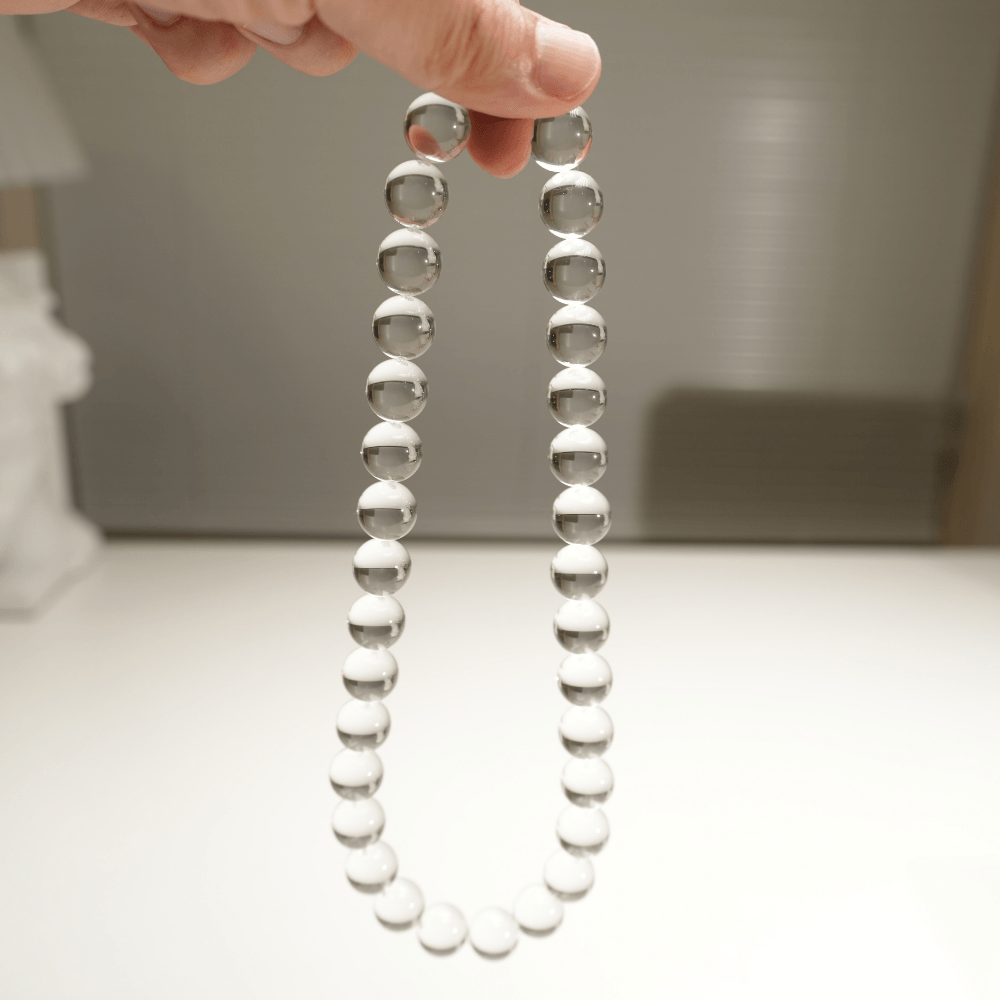 Water Bubble Clear Quartz Necklace