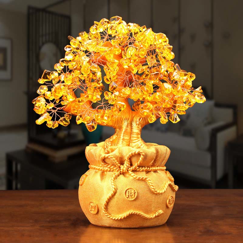 Citrine Money Tree Gemstone Decor
