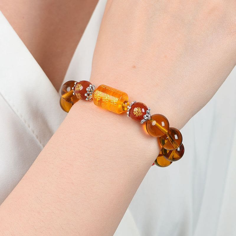 10–12mm Citrine Bead Bracelet