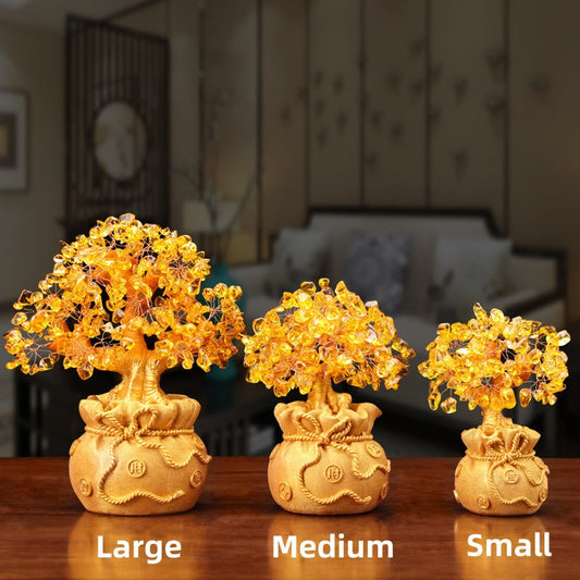 Citrine Money Tree Gemstone Decor