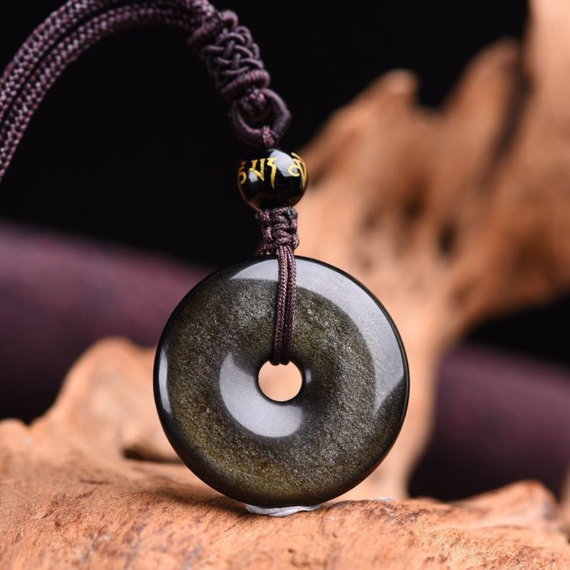 Tibetan Obsidian Necklace